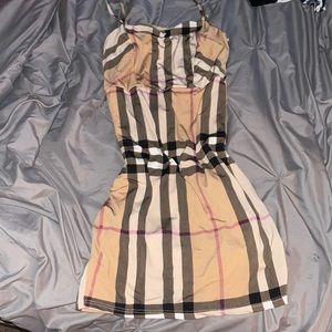 Burberry style mini dress